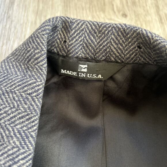 Squire Shop Wool Tweed Blazer Mens Size 38 Gray Made In USA Suit Jacket Vintage - Picture 4 of 11